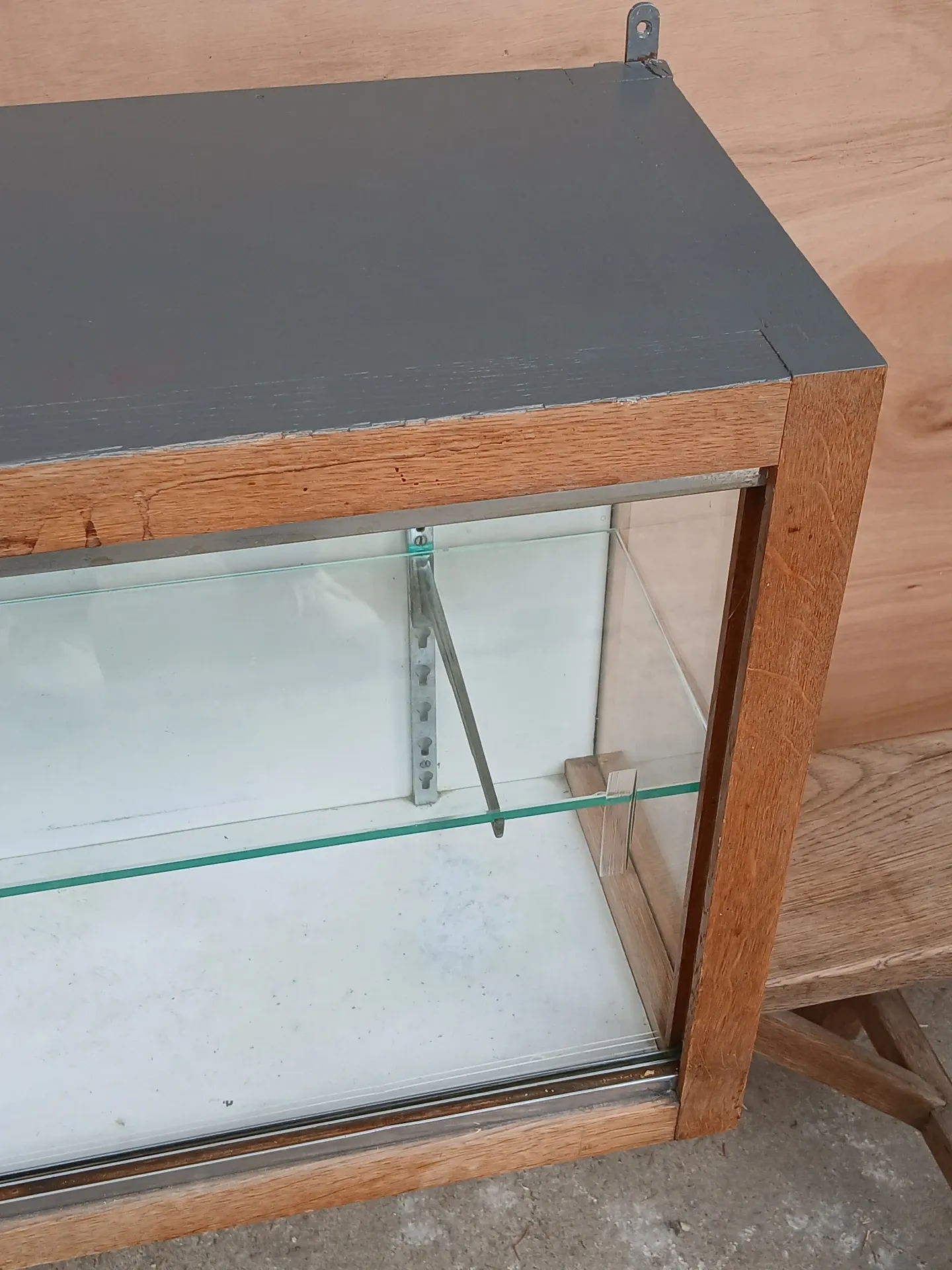 1950s wall display cabinet