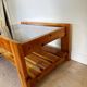 Table basse pin vintage