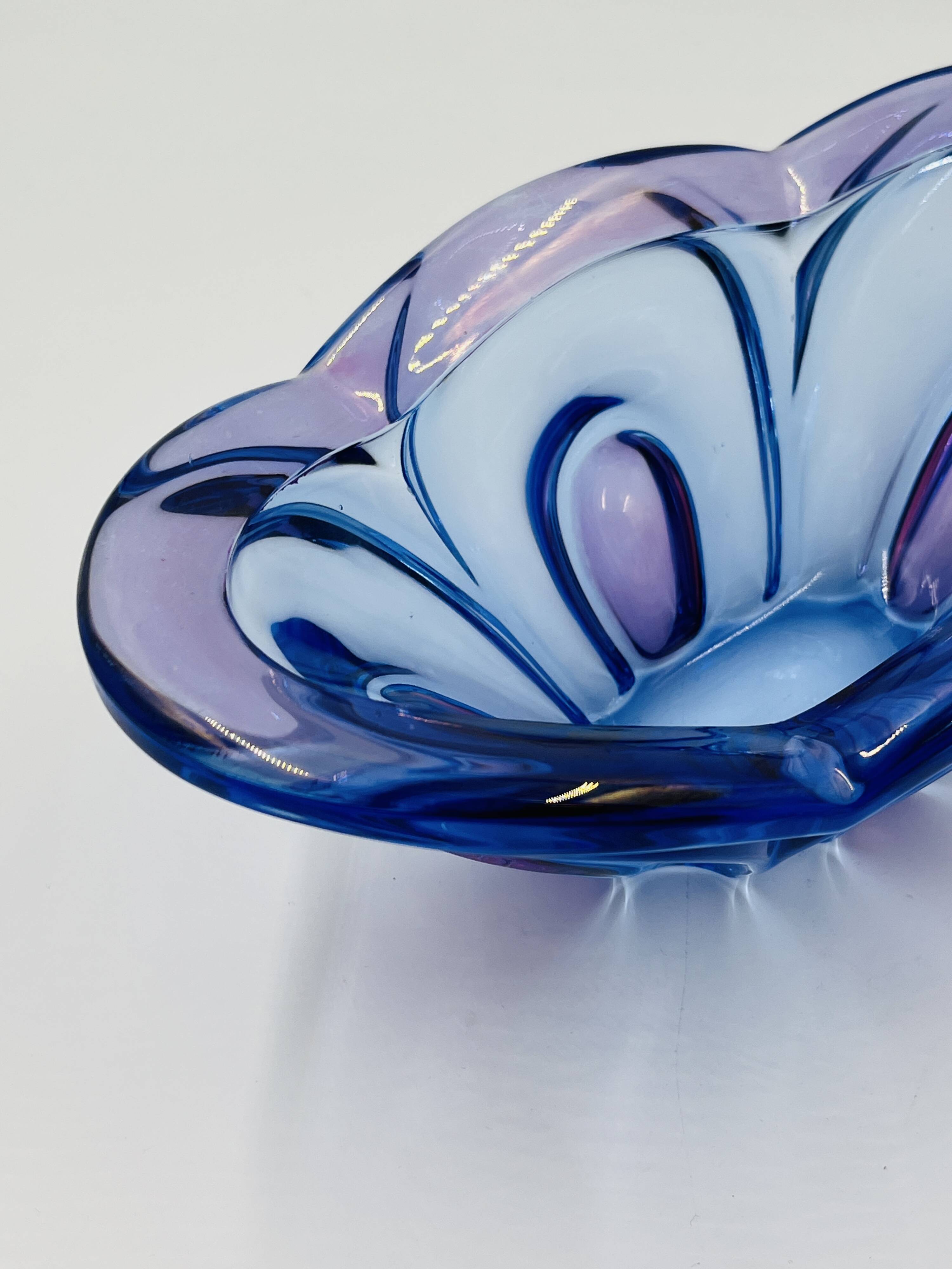 Bohemian glass art cup Chribska