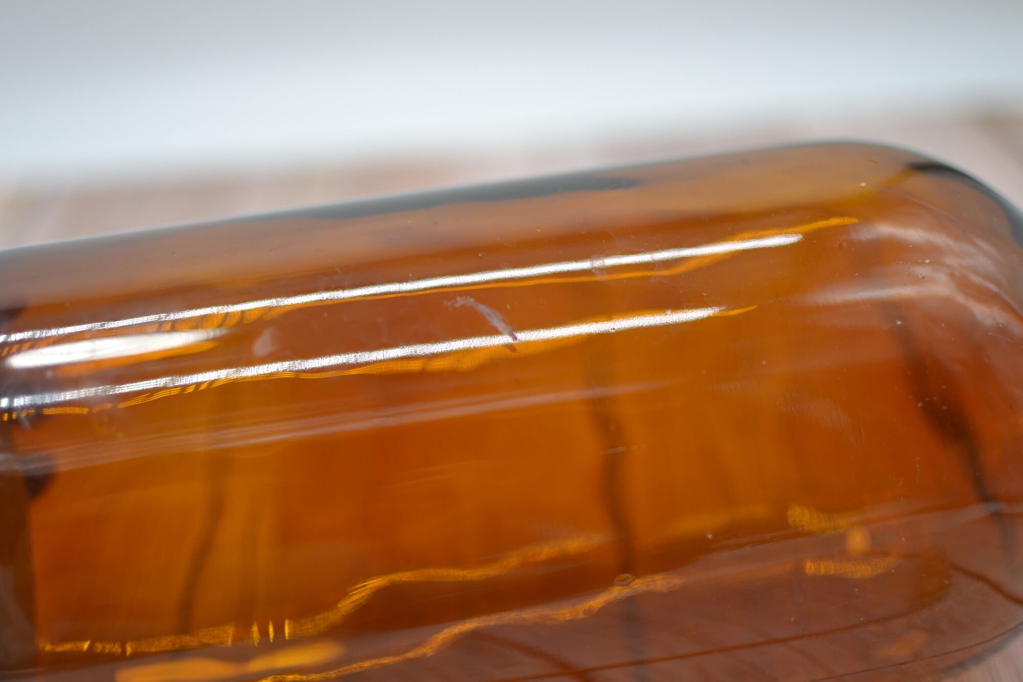 Old bottle amber glass pharmacy large capacity 2 liters