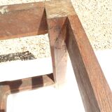Large old solid wood farm table. 228x107.