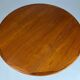 Danish teak round dining table extendable vintage design