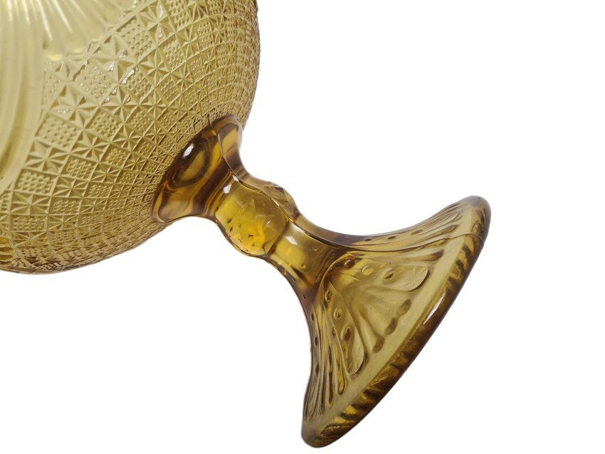 Fruit bowl on stand from Ząbkowice Glassworks, 1970s