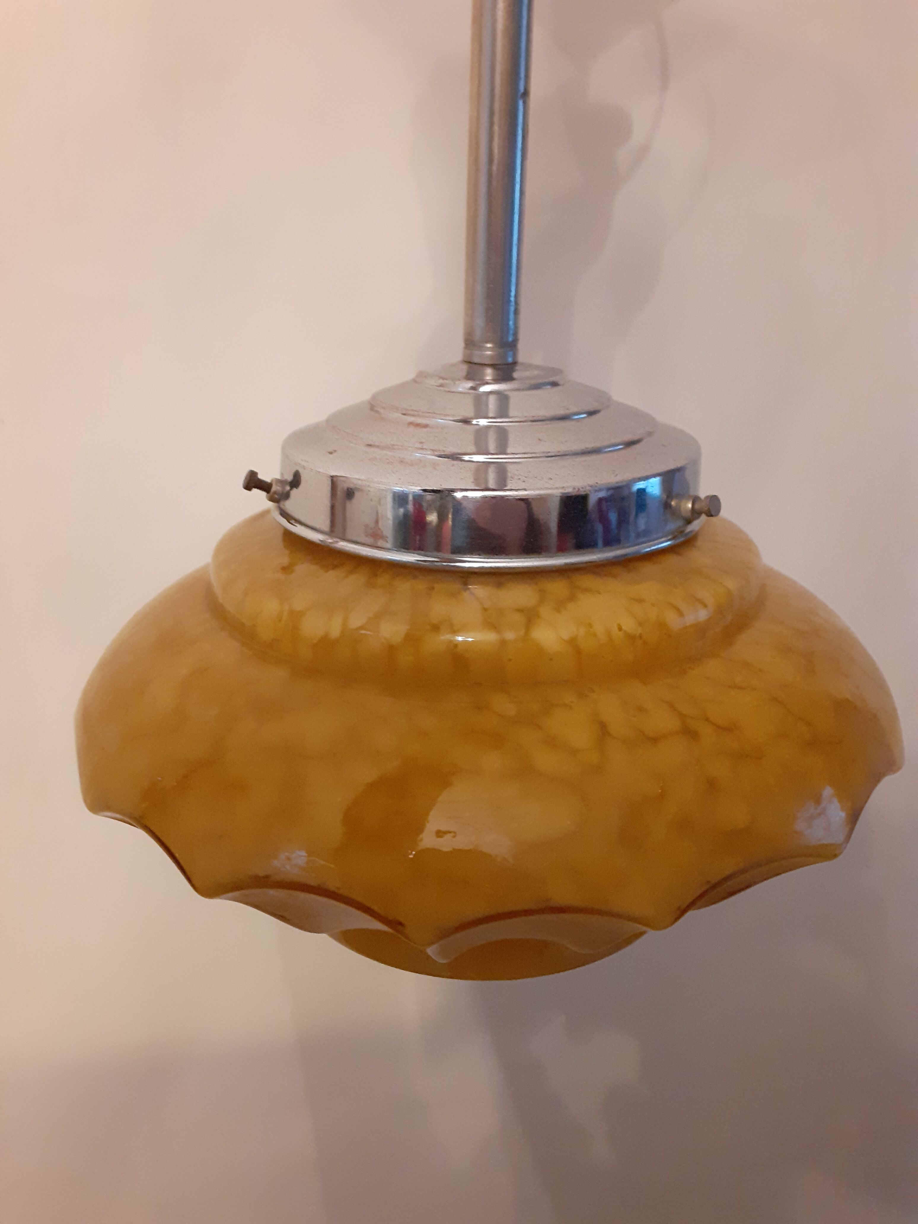 Art Deco clichy glass hanging