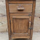 Ancien chevet en teck birman -ouverture gauche