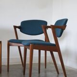 Teak Model 42 Chairs by Kai Kristiansen for Schou Andersen, Set of 6