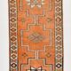 Soft Peach Vintage Boho Chic Floor Runner Rug, 85x331 Cm