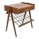 Scandinavian mahogany bedside table, Sweden, 1950s