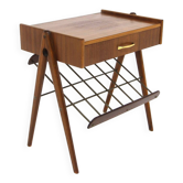 Scandinavian mahogany bedside table, Sweden, 1950s