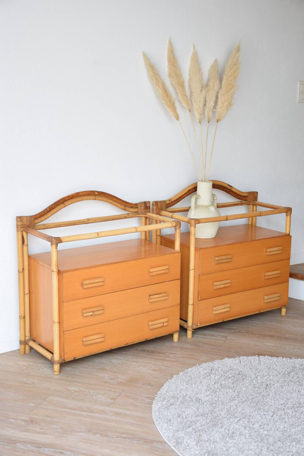 Bamboo chest of drawers