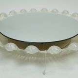 back lit wall MIRROR by schöninger acrylic frame ice glass decor 1960s 1970