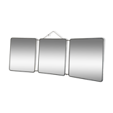 Vintage mirror 1960 triptych barber Arpin hairdresser - 34 x 88 cm