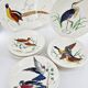 Gien service model birds in polychrome earthenware hand painted