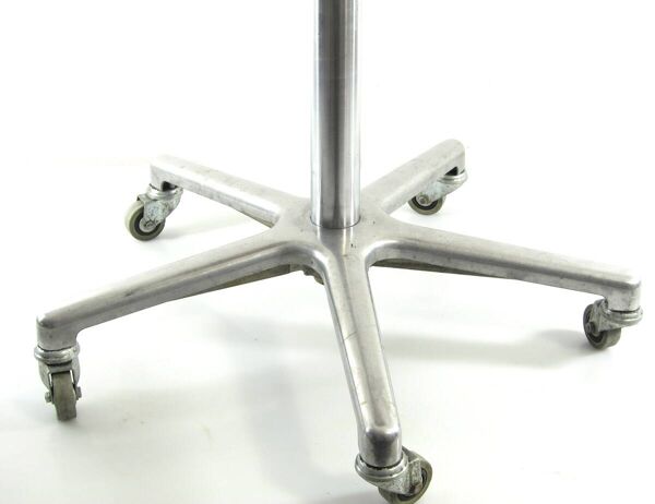 Tabouret de dentiste en aluminium ajustable vintage des années 60