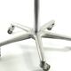 Sixties vintage aluminium adjustable dentist stool