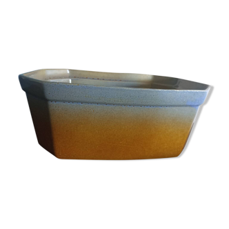 Oven glazed ceramic dish or terrine