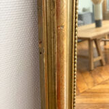 Louis Philippe Mirror beaded carved gold  74x98cm