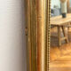 Miroir Louis Philippe perlé doré sculpté 74x98cm