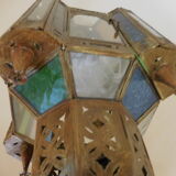 Suspension orientale verre et metal