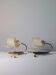 Pair of vintage wall lamps from the 1950s in brass.
