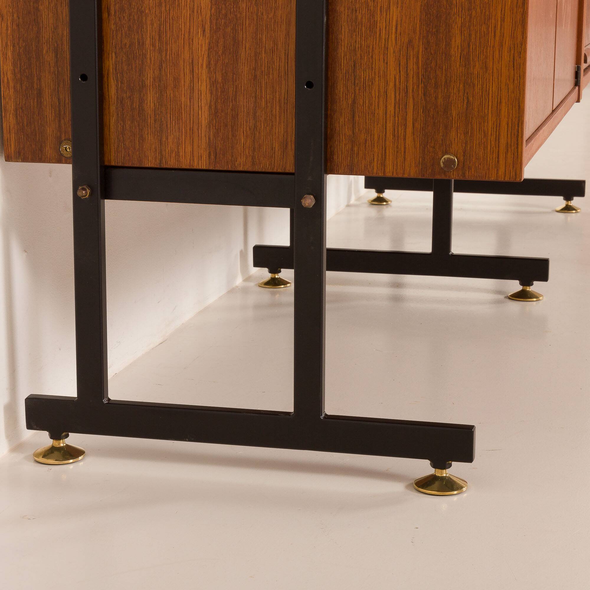 Italian vintage free standing wall unit or room divider by IMB , 1970s