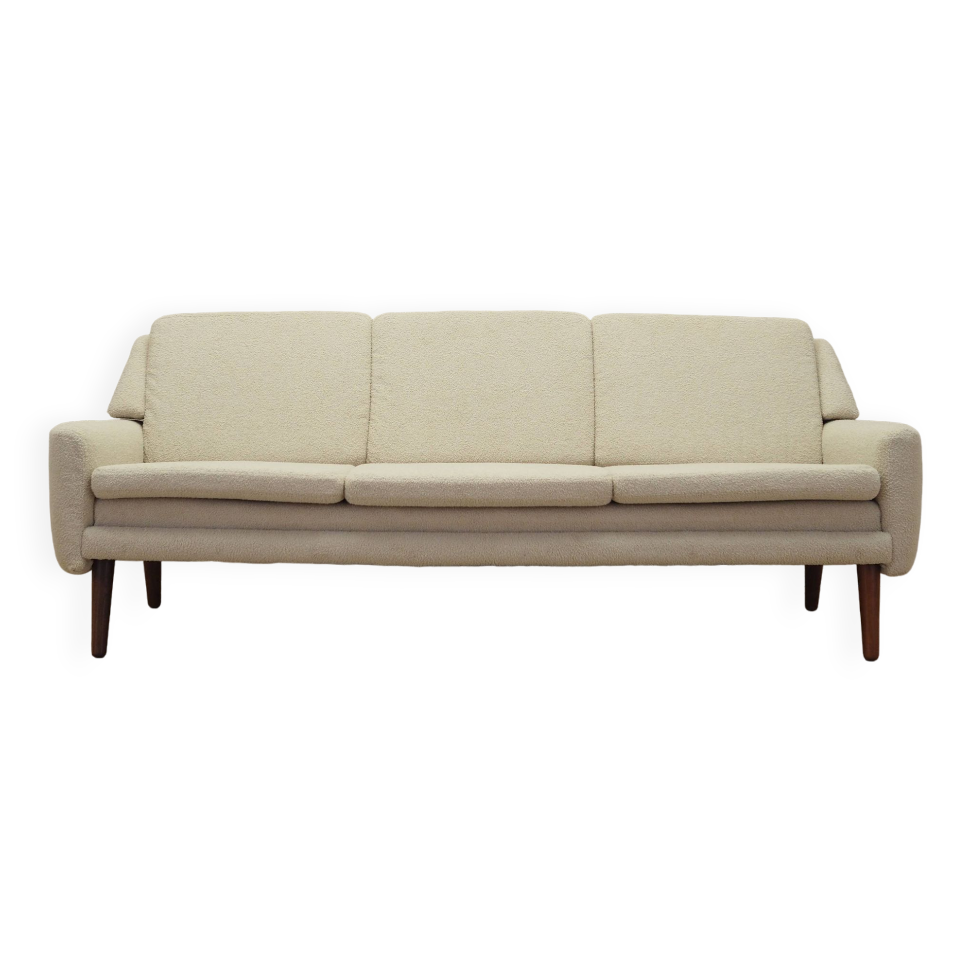 Canapé crème, design danois, années 1970, production : Danemark