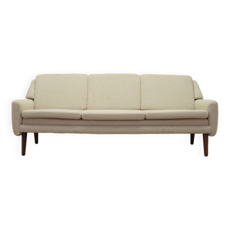 Cream sofa, Danish design, 1970s, production: Denmark