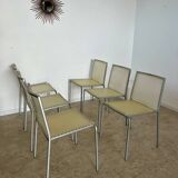Lot of 6 Zip model chairs by Italian design Marco Maran for Desalto vintage chair