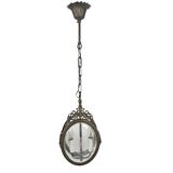 Pendant lamp - Hollywood Regency style - 'Cross' - gold-colored - gilded