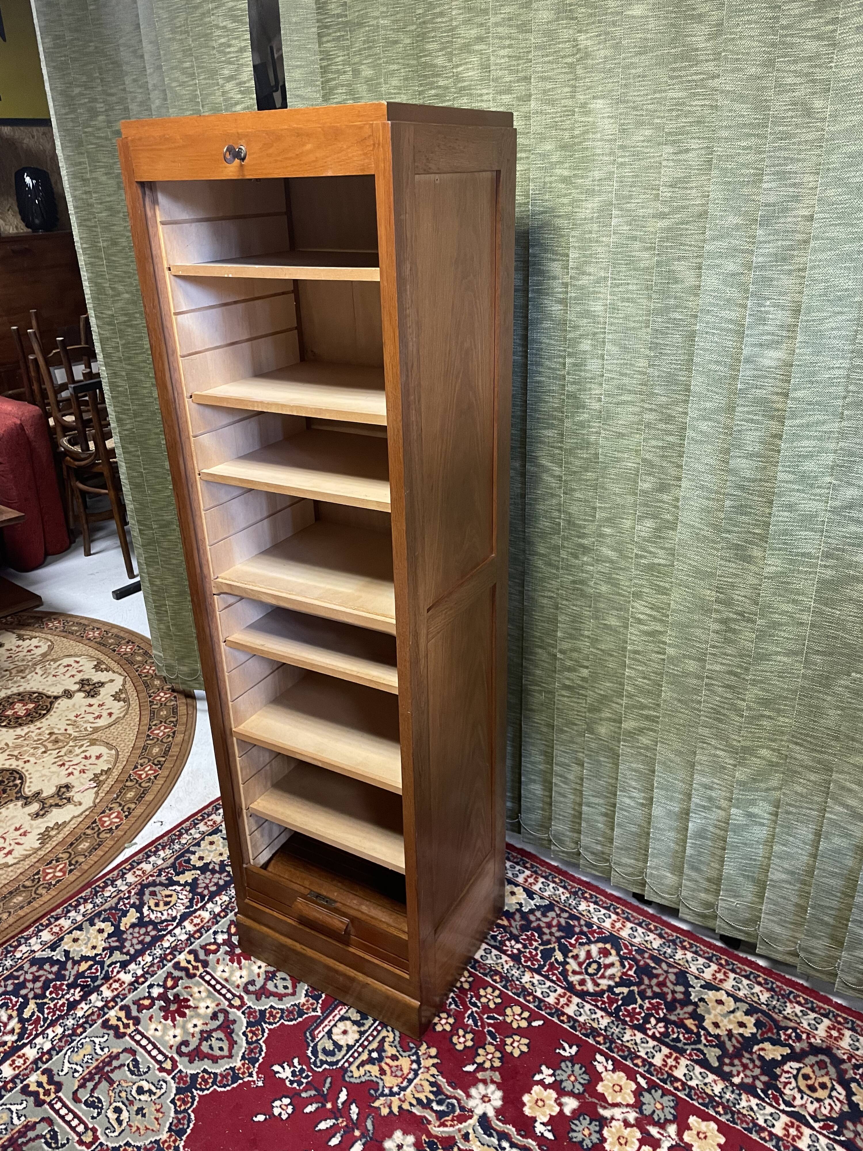 Curtained filing cabinet, 40s-50s