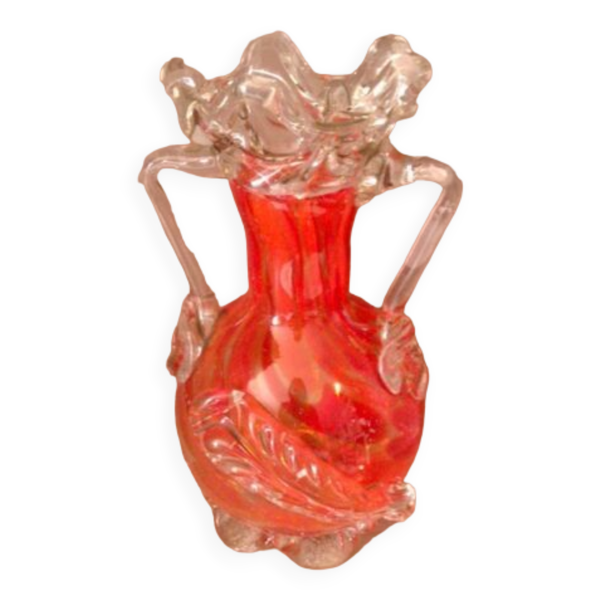Murano blown glass vase 60s