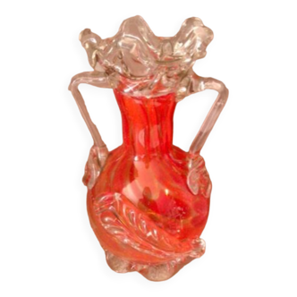 Vase en verre soufflé Murano années 60