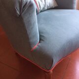 Fauteuil crapaud et son coussin
