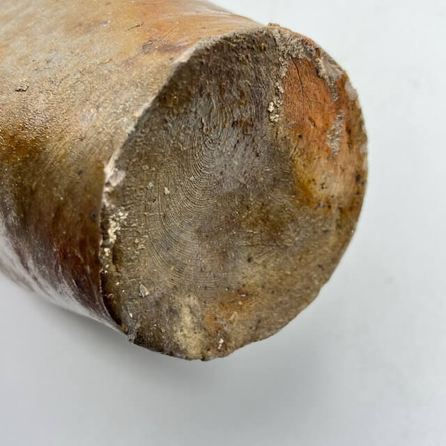 Engraved and square stoneware bottle