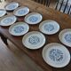 Service de 10 assiettes à dessert vintages par Sovirel