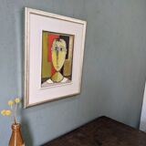 Contemporary Figurative Oil Painting "Portrait of a Boy" Framed, 2009