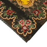 Handwoven Vintage Flatweave Brown Kilim 200 cm x 246 cm - 23362