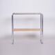 Petite table Bauhaus en chrome et chêne, tchèque, années 1930