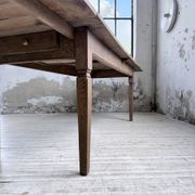 Solid oak farmhouse table with extensions (190-280cm) 1950