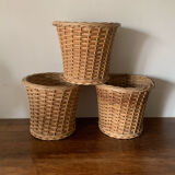 Wicker pot cover set