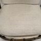 Fauteuil en rotin & laine vintage