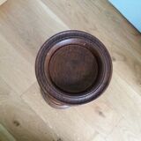 Turned wooden ashtray holder