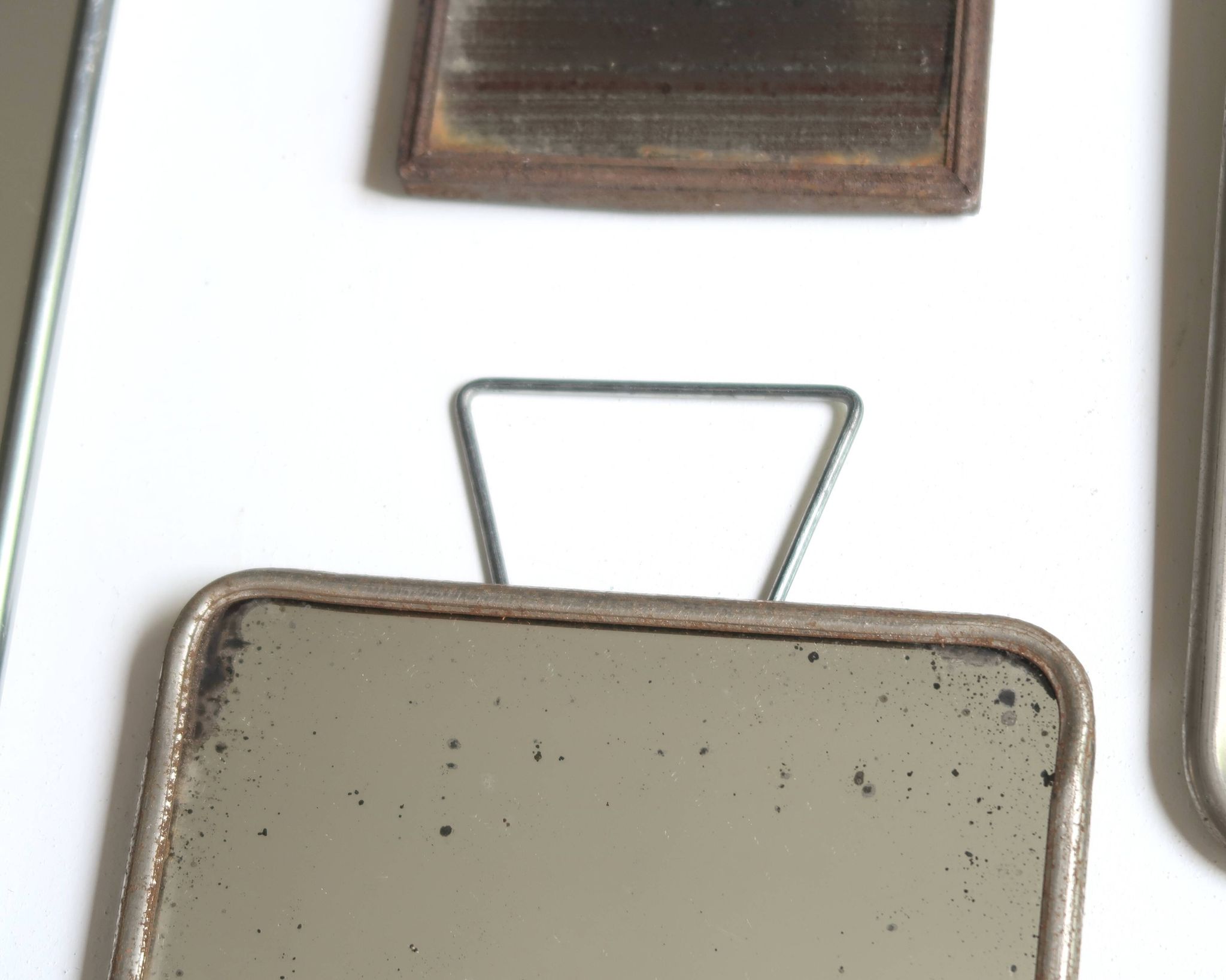 Set de 4 miroirs de barbier rectangulaires, années 50