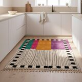 Unique handmade Berber rug 3x2 m