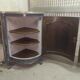 Pair of solid walnut notches painted and patinated around 1950