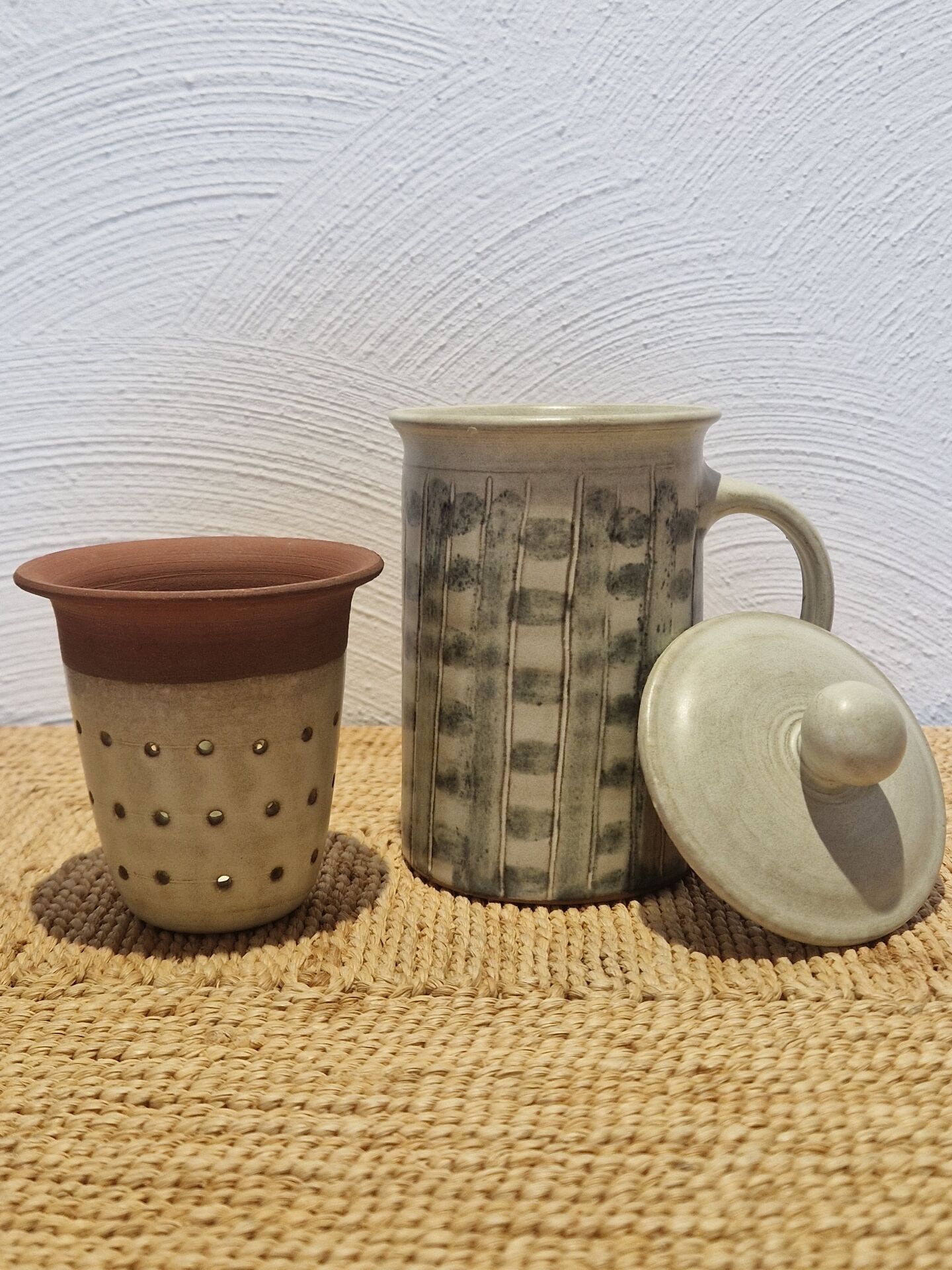 Handmade ceramic tea cups