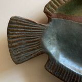 Empty fish pocket 1970s in glazed earthenware