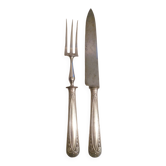Couverts de service a decouper la viande en met.argente  style art nouveau jugenstyl