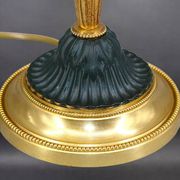 Flamboyant Pair of Candelabra/Chandeliers Solid Bronze Empire Style