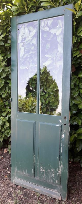 door 80x213cm Old oak glazed landing